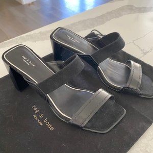 Rag & Bone Colt Slide Sandal - Black Size 8